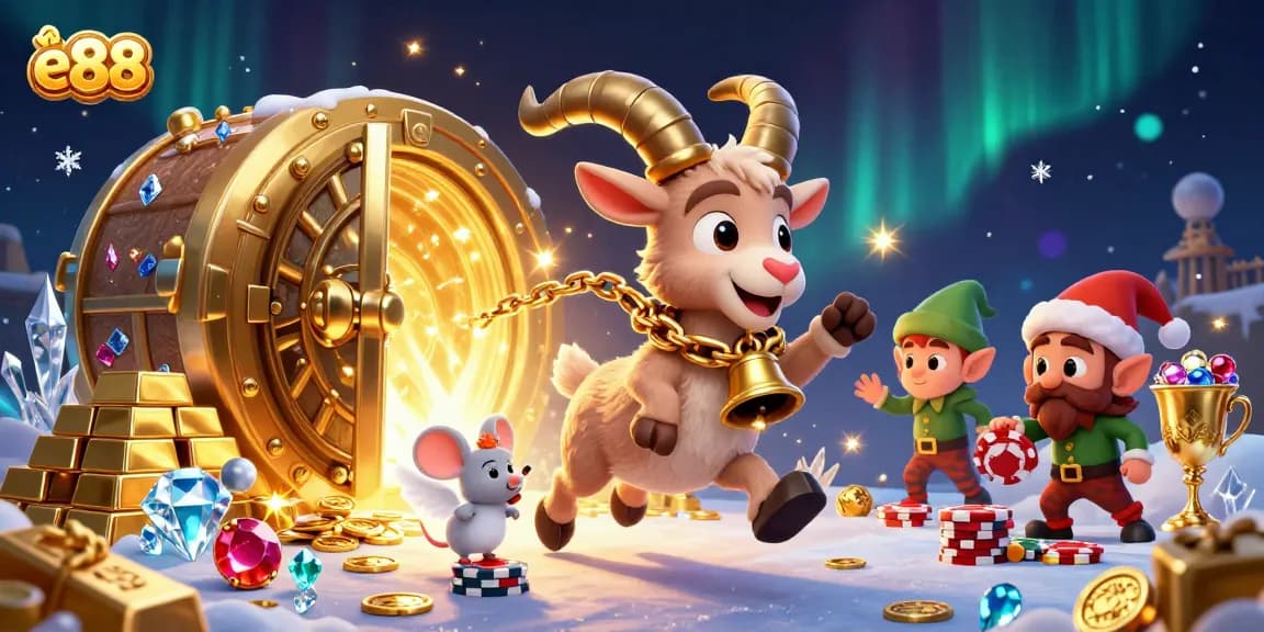 Experience thrilling gameplay at e88 Casino with lively characters and dazzling treasures.