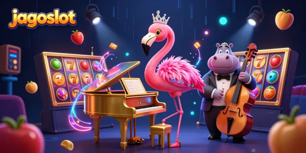 Menangkan jackpot dengan jagoslot dalam ilustrasi kasino 3D yang memukau.