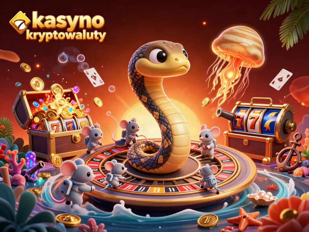 Experience the excitement of kasyno kryptowaluty with vibrant cosmic elements and animated characters.