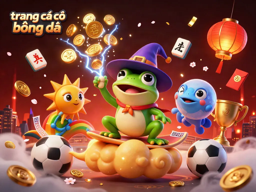 Engaging illustration of trang cá cược bóng đá with vibrant characters and rich gambling elements.