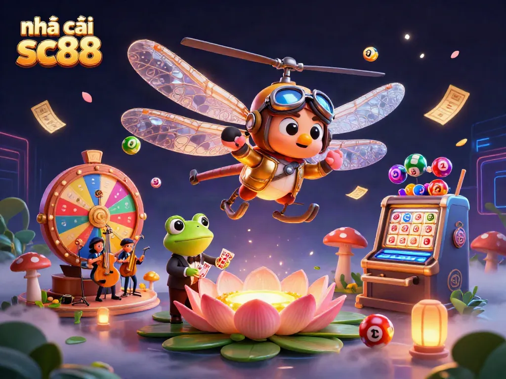 Experience the excitement at nhà cái sc88 with vibrant games, colorful lottery balls, and thrilling casino action.