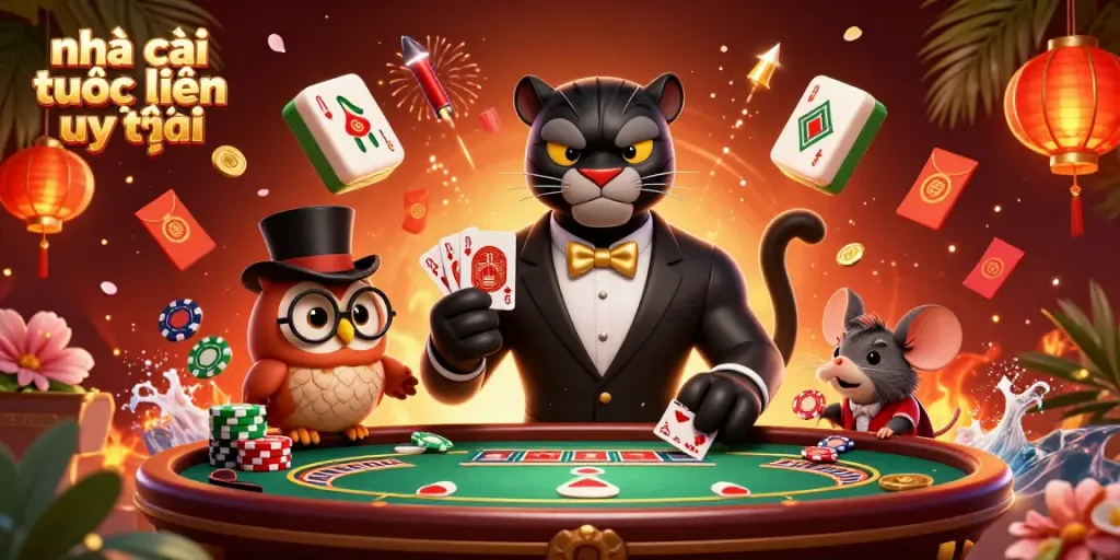 Engage in exciting games at nhà cái trực tuyến uy tín with stylish characters and dynamic casino elements.