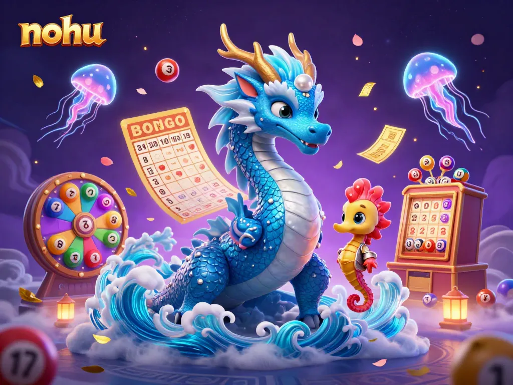 Engage in dynamic nohu gameplay with vibrant characters and casino elements.