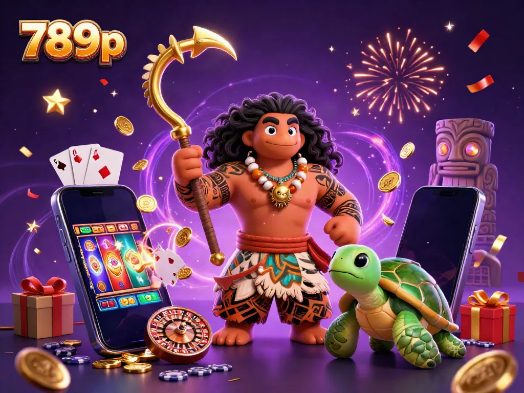 Engaging 3D representation of 789p casino with vibrant characters, dynamic game elements, and rich visual effects.