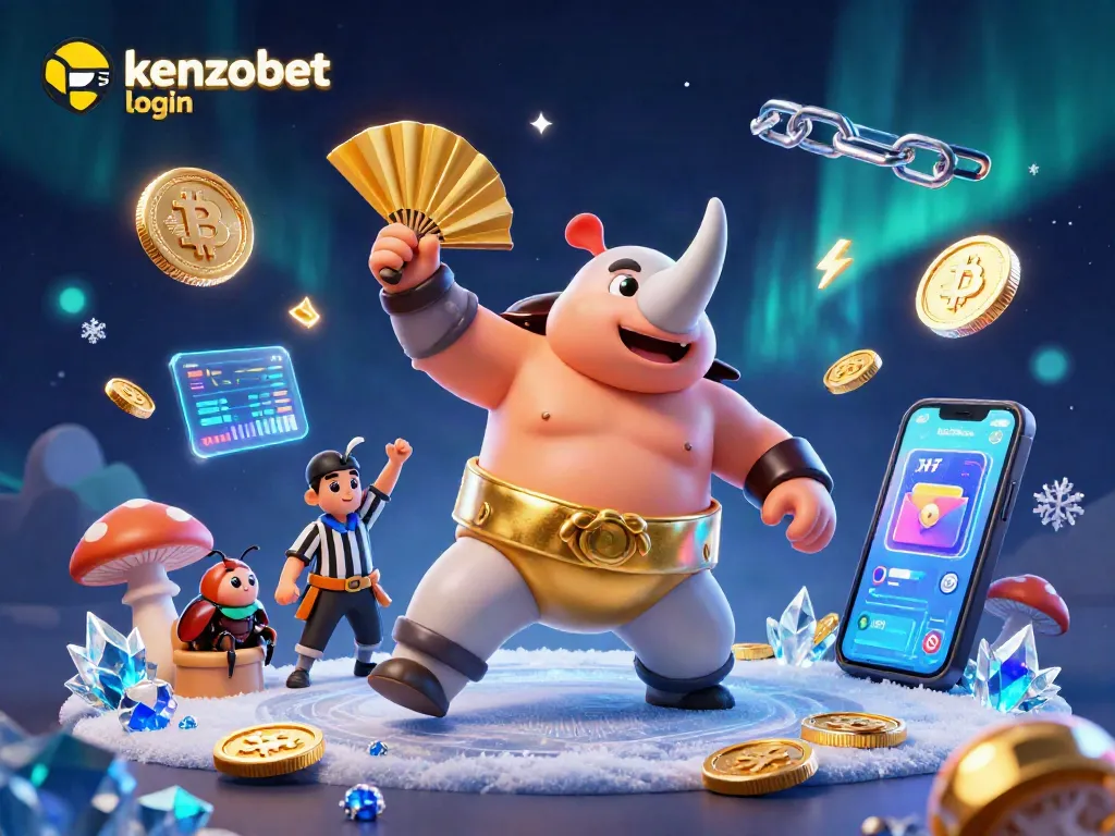 Experience the thrill of winning at kenzobet login with a dynamic casino illustration featuring exciting game elements.