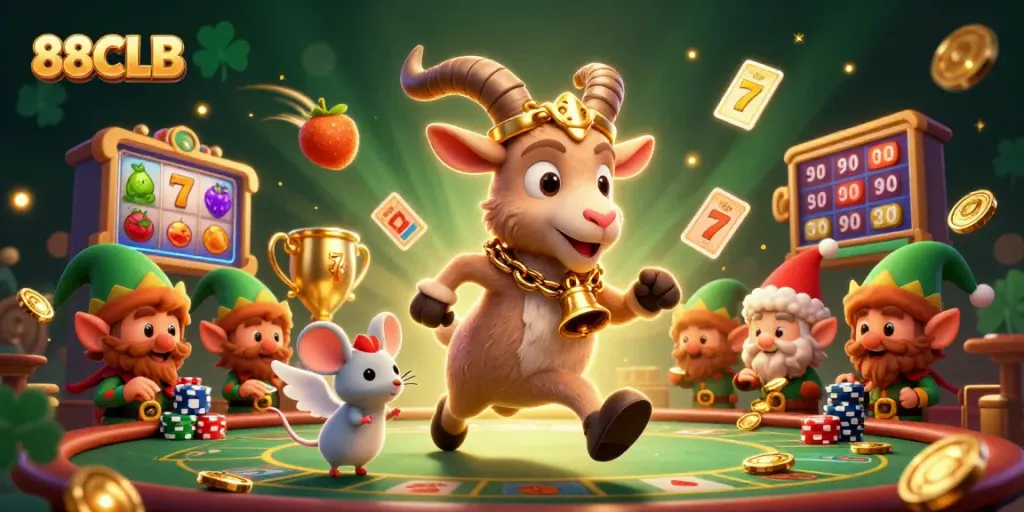 Experience dynamic gameplay at 88CLB with enchanting visuals of festive characters in action.