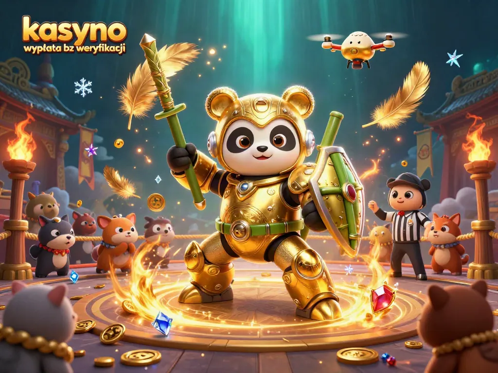 Engage in the thrill of kasyno wypłata bez weryfikacji with our energetic 3D casino scene showcasing dynamic gaming elements.