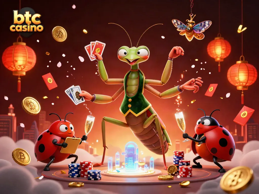 Engage in exciting btc casino games amid vibrant elements of blockchain and cryptocurrency.