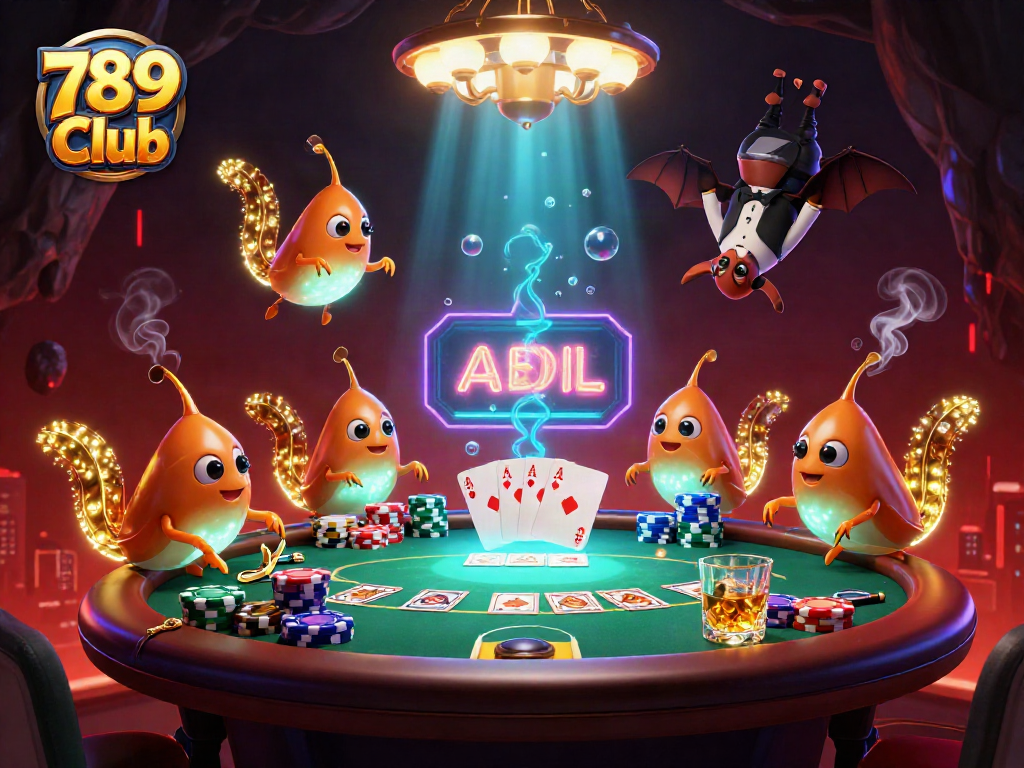 Experience excitement at 789 Club with vibrant poker action illuminated by glowworms.