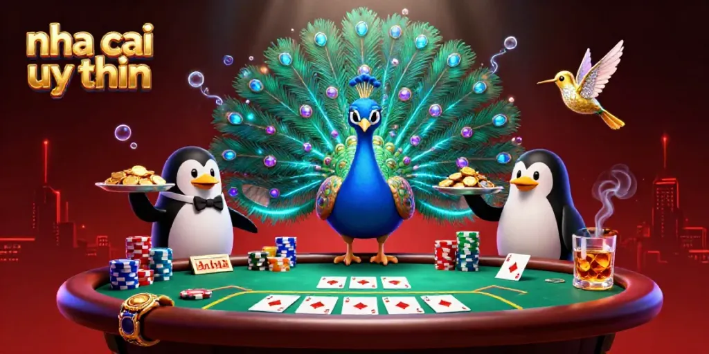 Experience winning at nha cai uy tin with a vibrant 3D casino scene featuring dynamic game elements.