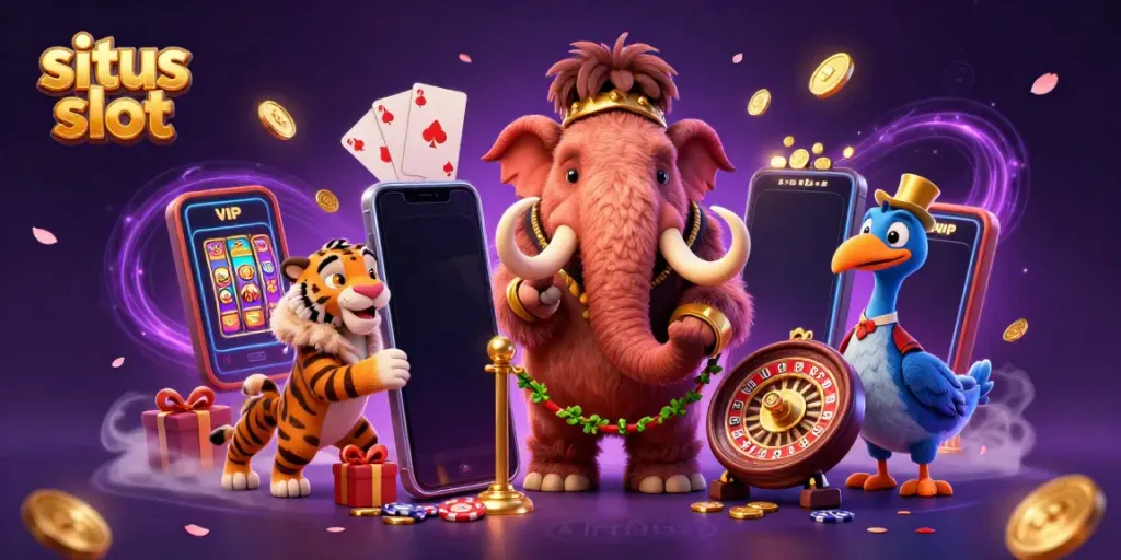 Permainan situs slot diadakan oleh bouncer mamut berbulu, tamu VIP harimau, dan penjaga pintu burung dodo.