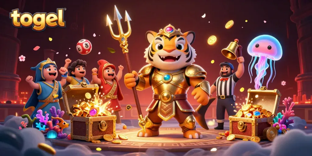 Togel menarik perhatian pemain dengan ilustrasi 3D hi-res yang penuh warna dan detail di bawah laut.