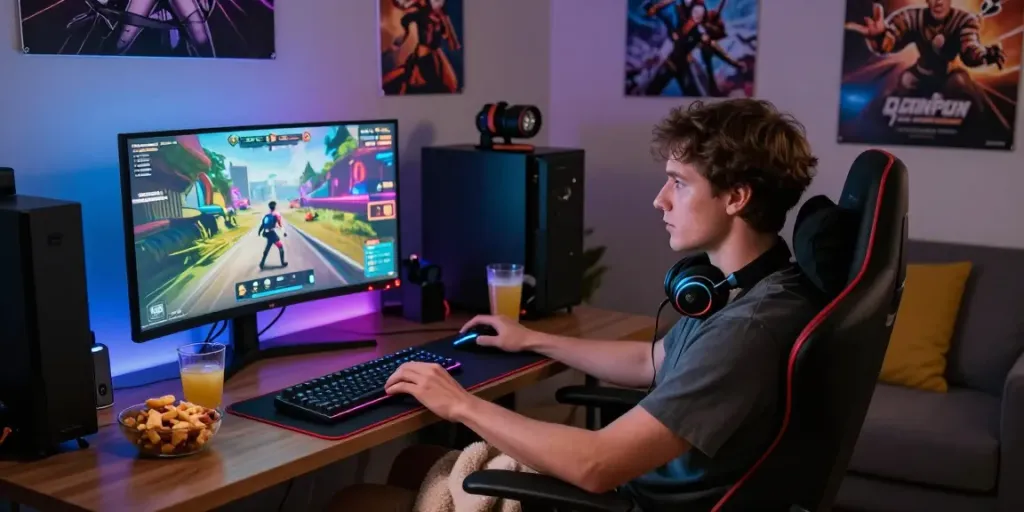Experience the thrill of garuda404 gaming in a vibrant home setup